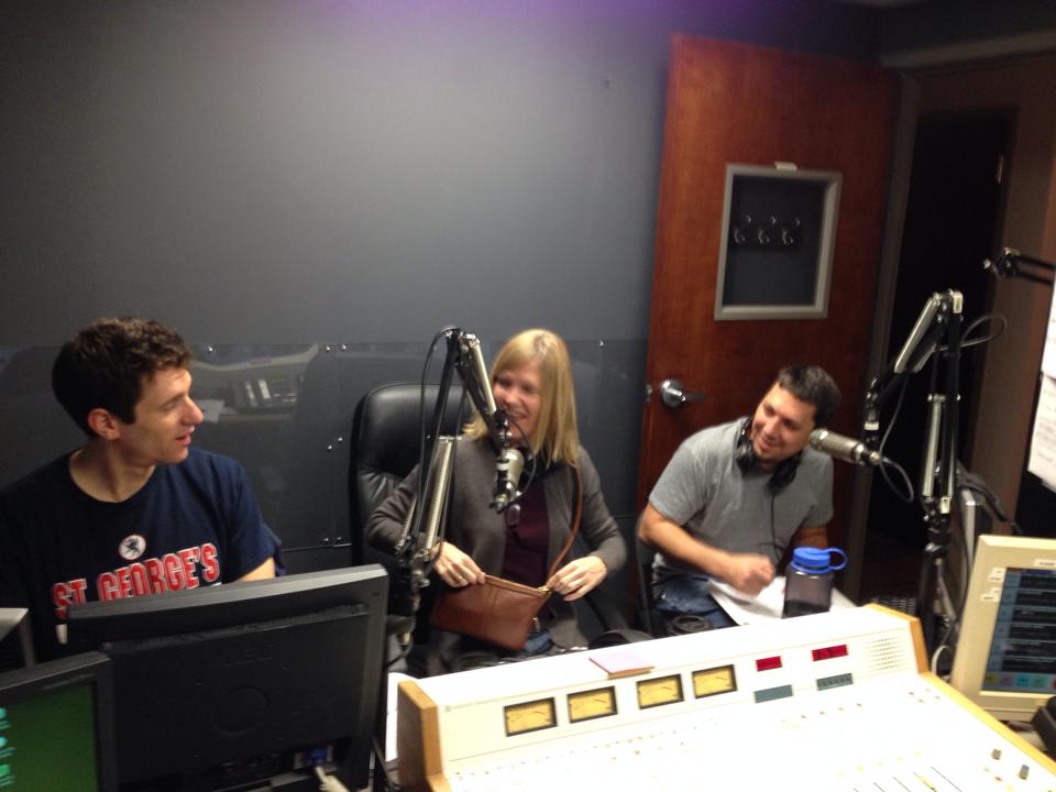 UC Executive Director Dana Eness and the UC's Travis Martin on air with "All Things Local" host Kevin Fitzwilliam on Feb. 15.